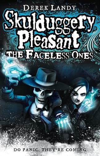 Skulduggery Pleasant - The Faceless Ones.Skulduggery Pleasant - Die Diablerie bittet zum Sterben, englische Ausgabe