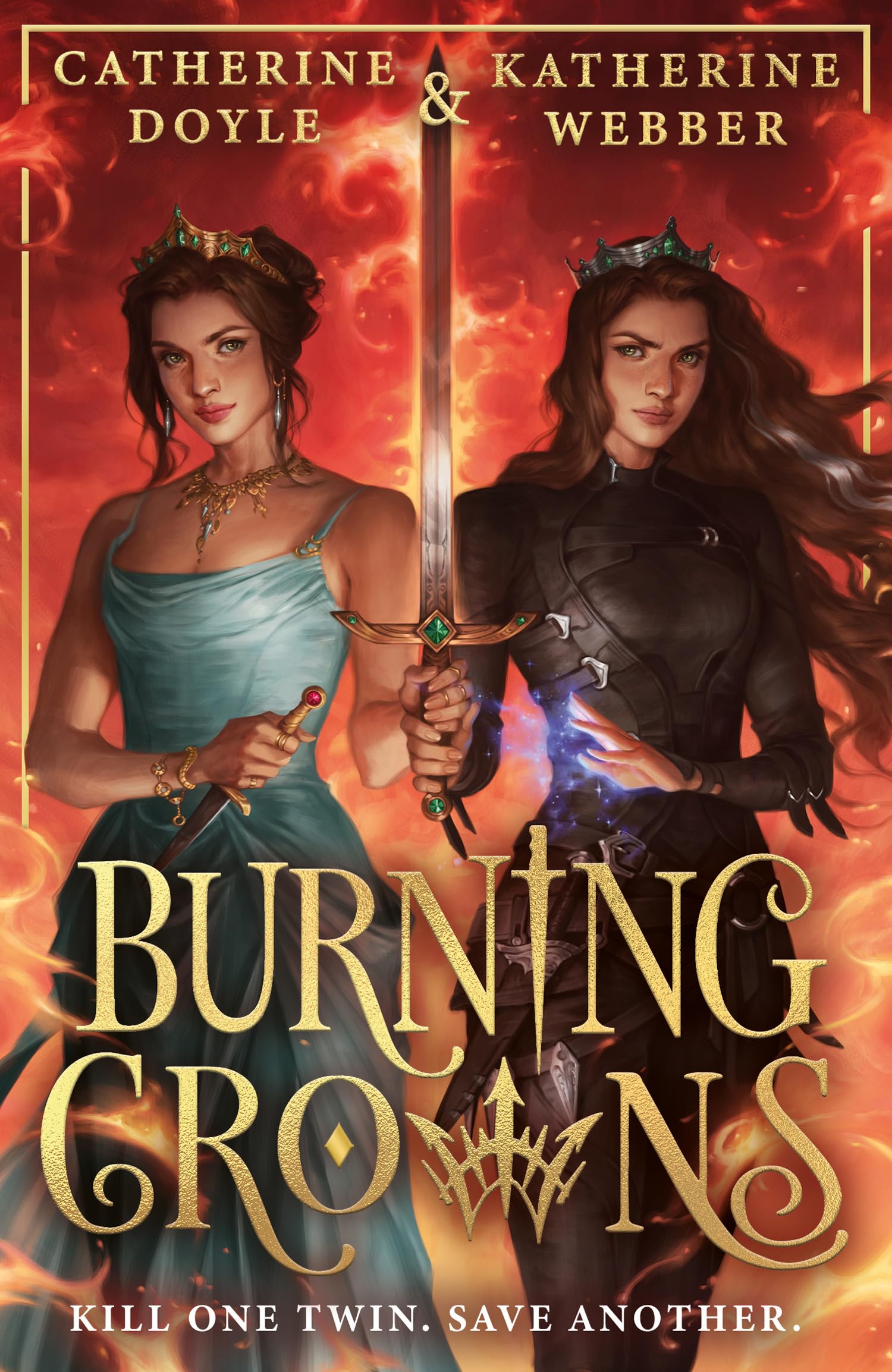 Burning Crowns: The third book in this best-selling royal YA fantasy romance series, new for 2024. TikTok made me buy it! (Twin Crowns)