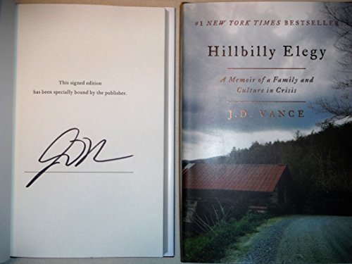 Hillbilly Elegy AUTOGRAPHED by J.D. Vance (SIGNED EDITION)