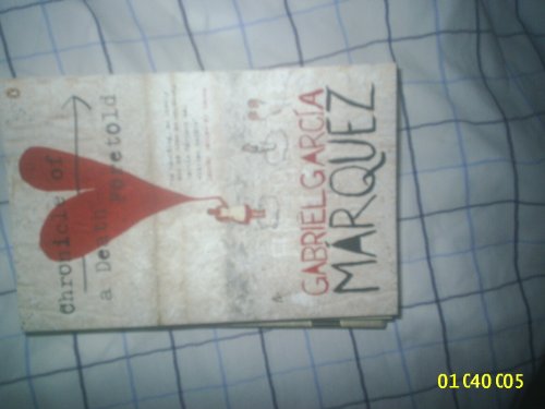 Chronicle of a Death Foretold: Gabriel Garcia Marquez
