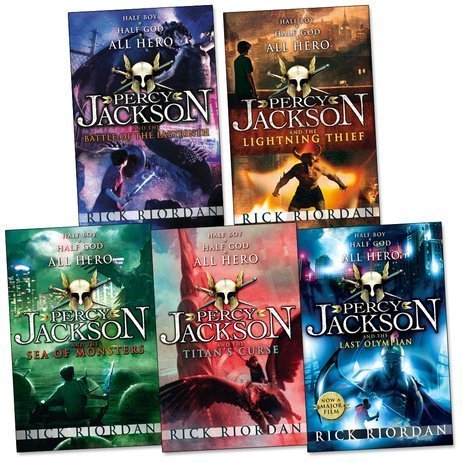 Percy Jackson 5 Books Collection Set Pack The Lightning Thief New