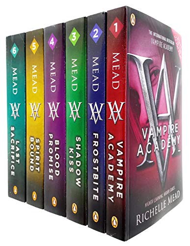 Vampire Academy Series Books 1 - 6 Collection Set by Richelle Mead (Vampire Academy, Frostbite, Shadow Kiss, Blood Promise, Spirit Bound & Last Sacrifice) - Richelle Mead