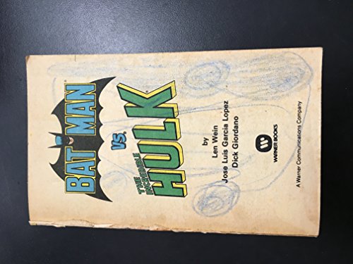 Batman Vs the Incredible Hulk