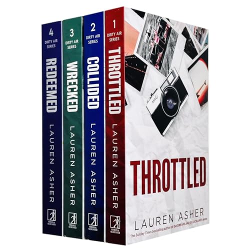 The Dirty Air Series 1-4 Books Collection Set By Lauren Asher (Throttled, Collided, Wrecked & Redeemed)