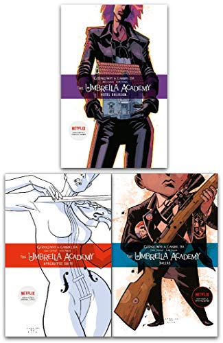 The Umbrella Academy Series 3 Books Collection Set (Hotel Oblivion, Dallas, Apocalypse Suite) - Now a Netflix Original Series