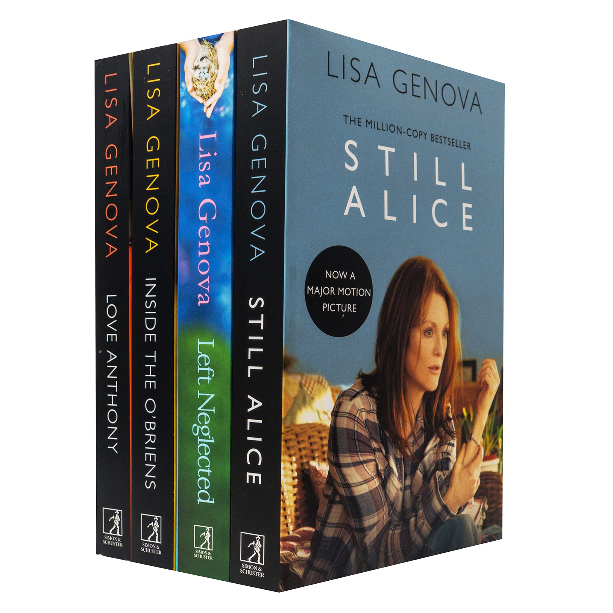 Lisa Genova Collection 4 Books Set (Left Neglected, Still Alice, Inside the O Briens, Love Anthony)