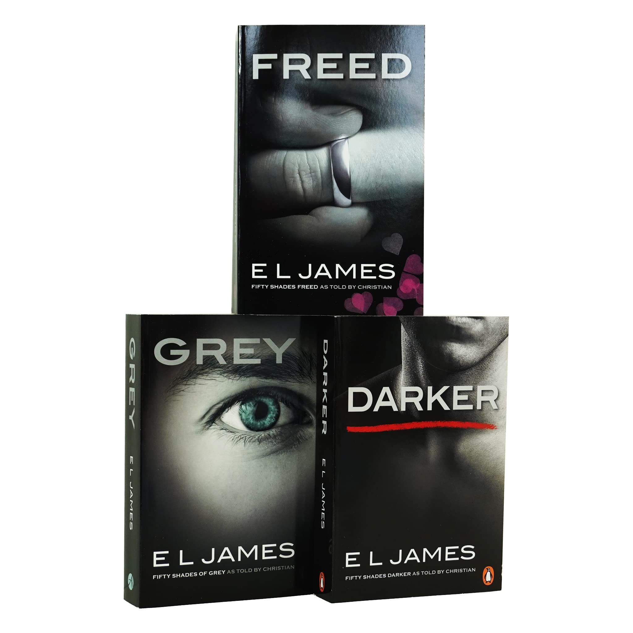Fifty 50 Shades of Grey, Darker and Freed Classic Original Trilogy 3 Books Collection Set by E L James