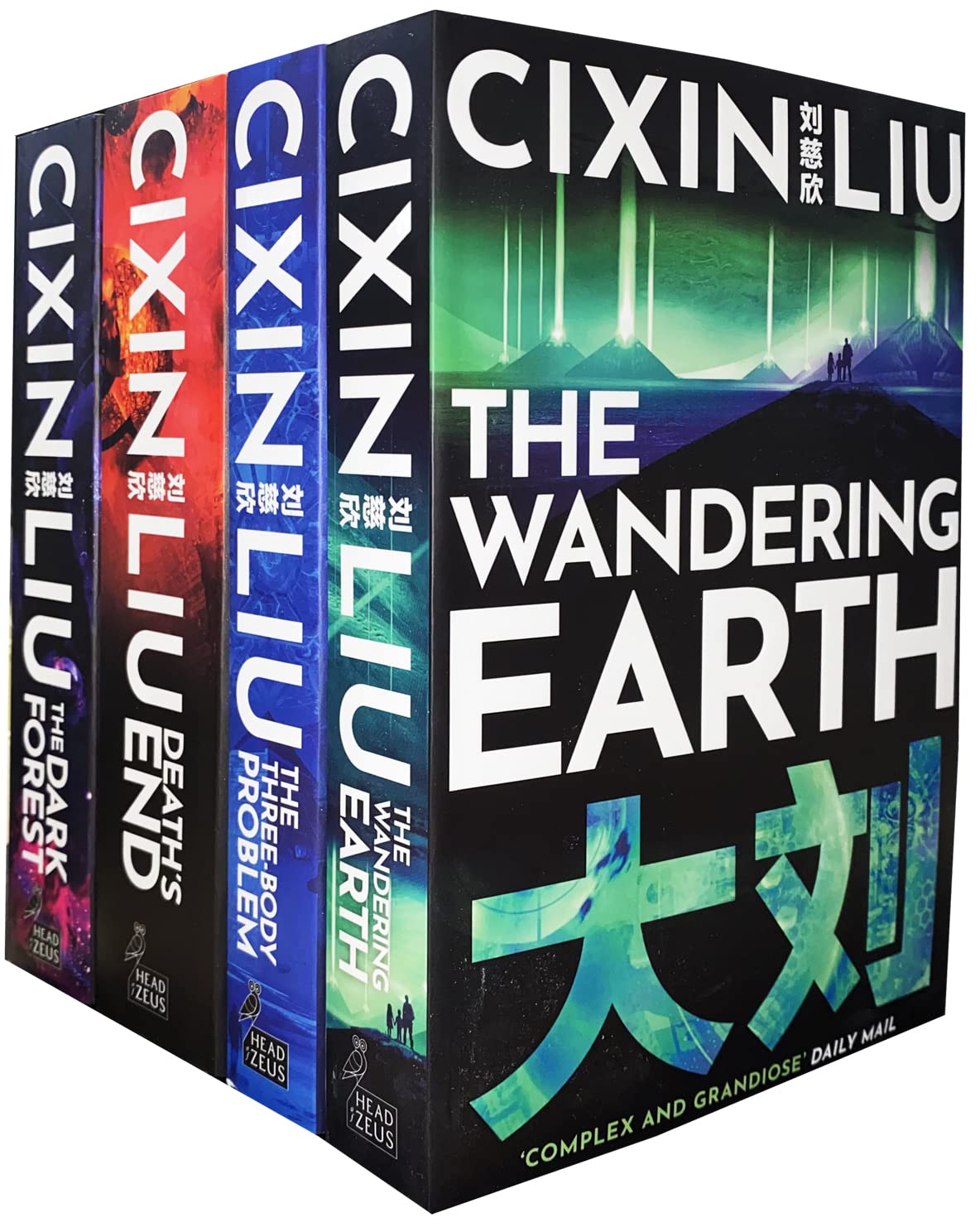 Cixin Liu Three Body Problem 4 Books Collection Set (The Three-Body Problem, The Dark Forest, Deaths end, The Wandering Earth)