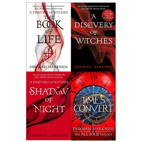 All Souls Trilogy Deborah Harkness Collection 4 Book Set (A Discovery of Witches, Shadow of Night, The Book of Life, Times Convert)