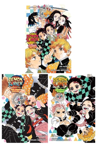 Demon Slayer: Kimetsu no Yaiba Series 3 Books Set (The Flower of Happiness, One-Winged Butterfly, Signs From the Wind)
