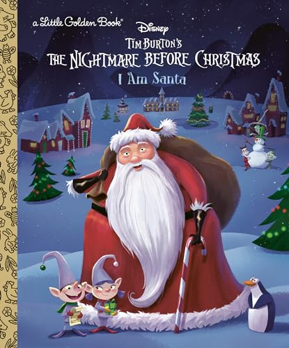 Tim Burton's the Nightmare Before Christmasi Am Santa (Little Golden Books)