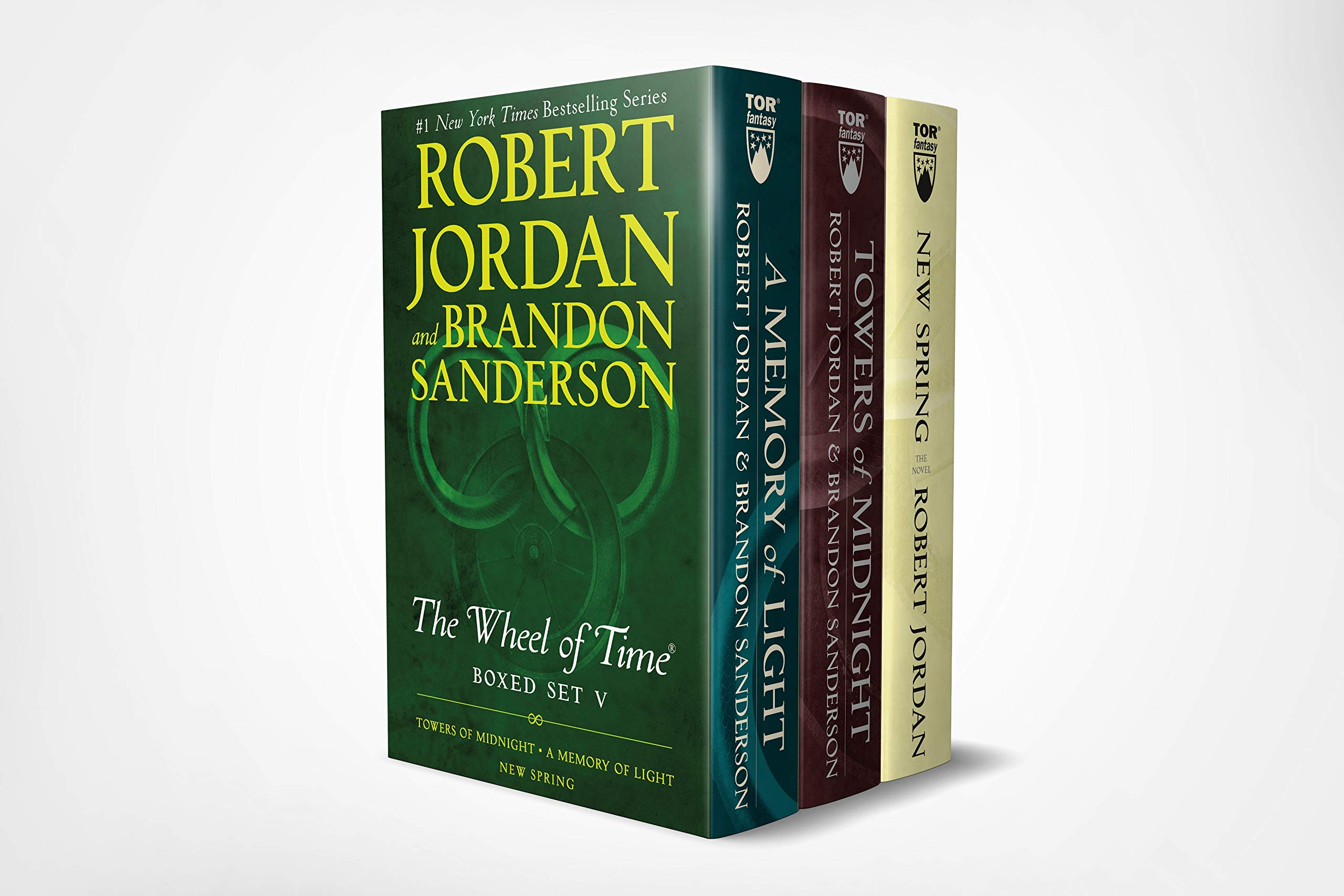 The Wheel of Time Premium Box Set.Pt.5: Books 13-14: Towers of Midnight. A Memory of Light. Prequel: New Spring: Towers of Midnight. A Memory of Light. New Spring (Wheel of Time, 5)