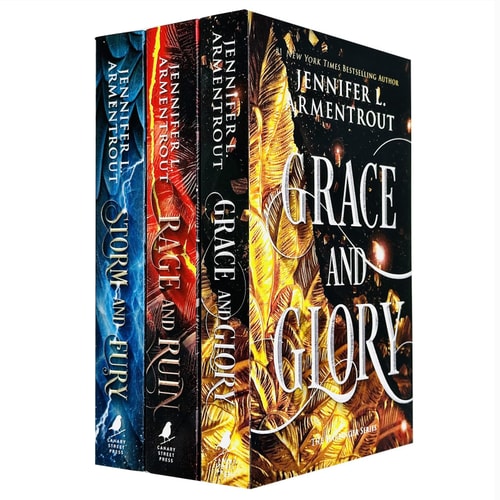 The Harbinger Series 3 Books Set by Jennifer L. Armentrout (Storm and Fury, Rage and Ruin, Grace and Glory)