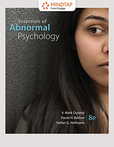 MindTap Psychology, 1 term (6 months) Printed Access Card for Durand/Barlow/Hofmann's Essentials of Abnormal Psychology, 8th