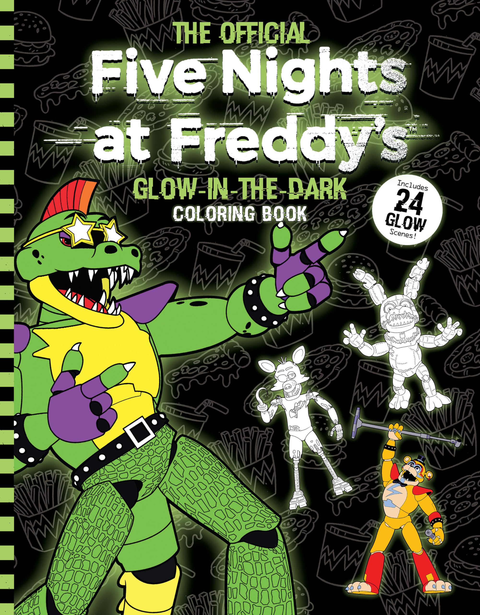 The Official Five Nights at Freddy's Glow-in-the-Dark Coloring Book