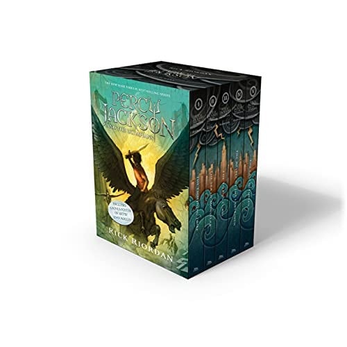 Percy Jackson and the Olympians 5 Book Paperback Boxed Set with Poster: The Lightning Thief / the Sea of Monsters / the Titan's Curse / the Battle of ... Last Olympian (Percy Jackson & the Olympians)