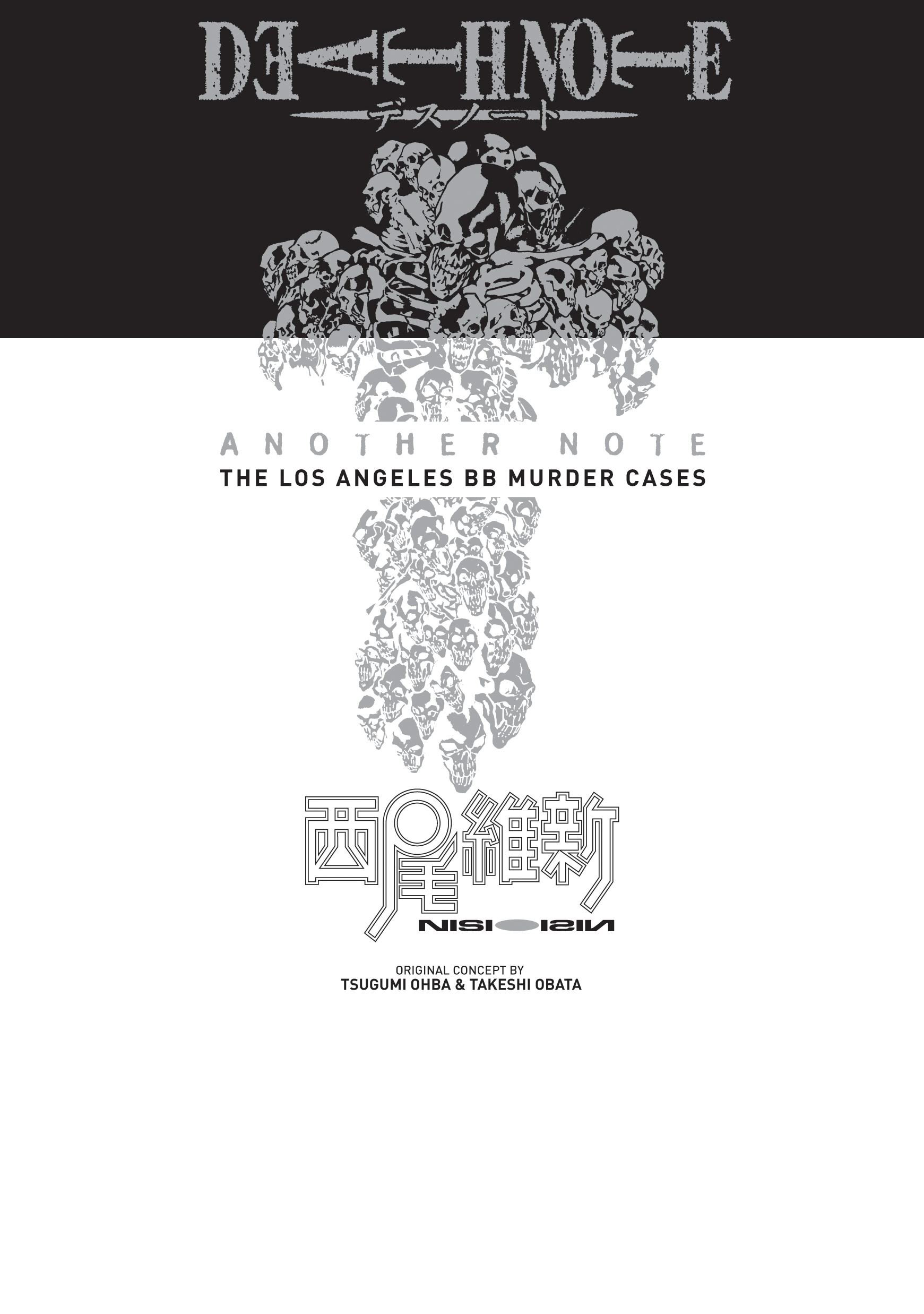 Death Note Another Note: The Los Angeles BB Murder Cases (Novel) Volume 1