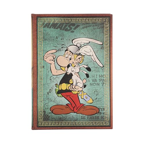 Asterix the Gaul (The Adventures of Asterix) Midi Lined Hardback Journal (Elastic Band Closure)