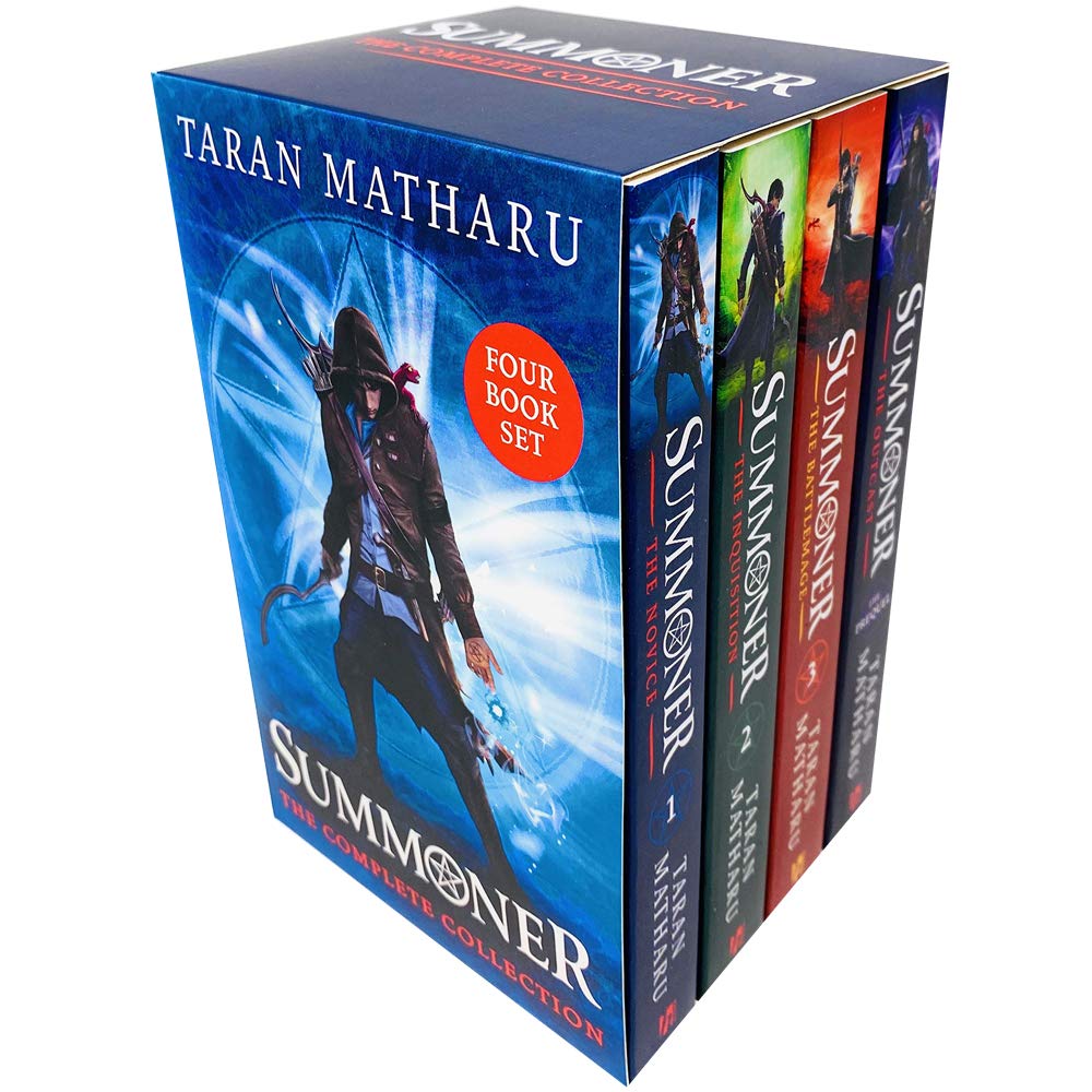 Summoner The Complete Collection 4 Books Box Set by Taran Matharu (The Novice, The Inquisition, The Battlemage & The Outcast)