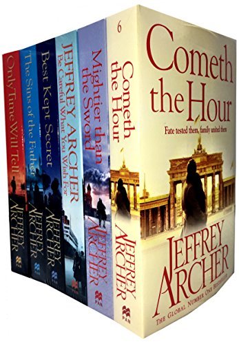 Jeffrey Archer Clifton Chronicles Series 6 Books Collection Set (Only Time Will Tell, Best Kept Secret, The Sins of the Father, Cometh the Hour, Mightier than the Sword, Be Careful What You Wish For)