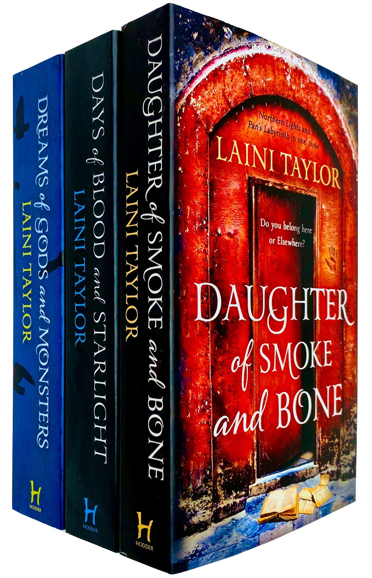 Daughter of Smoke and Bone Trilogy Series 3 Books Collection Set by Laini Taylor (Daughter of Smoke and Bone, Days of Blood and Starlight & Dreams of Gods and Monsters)