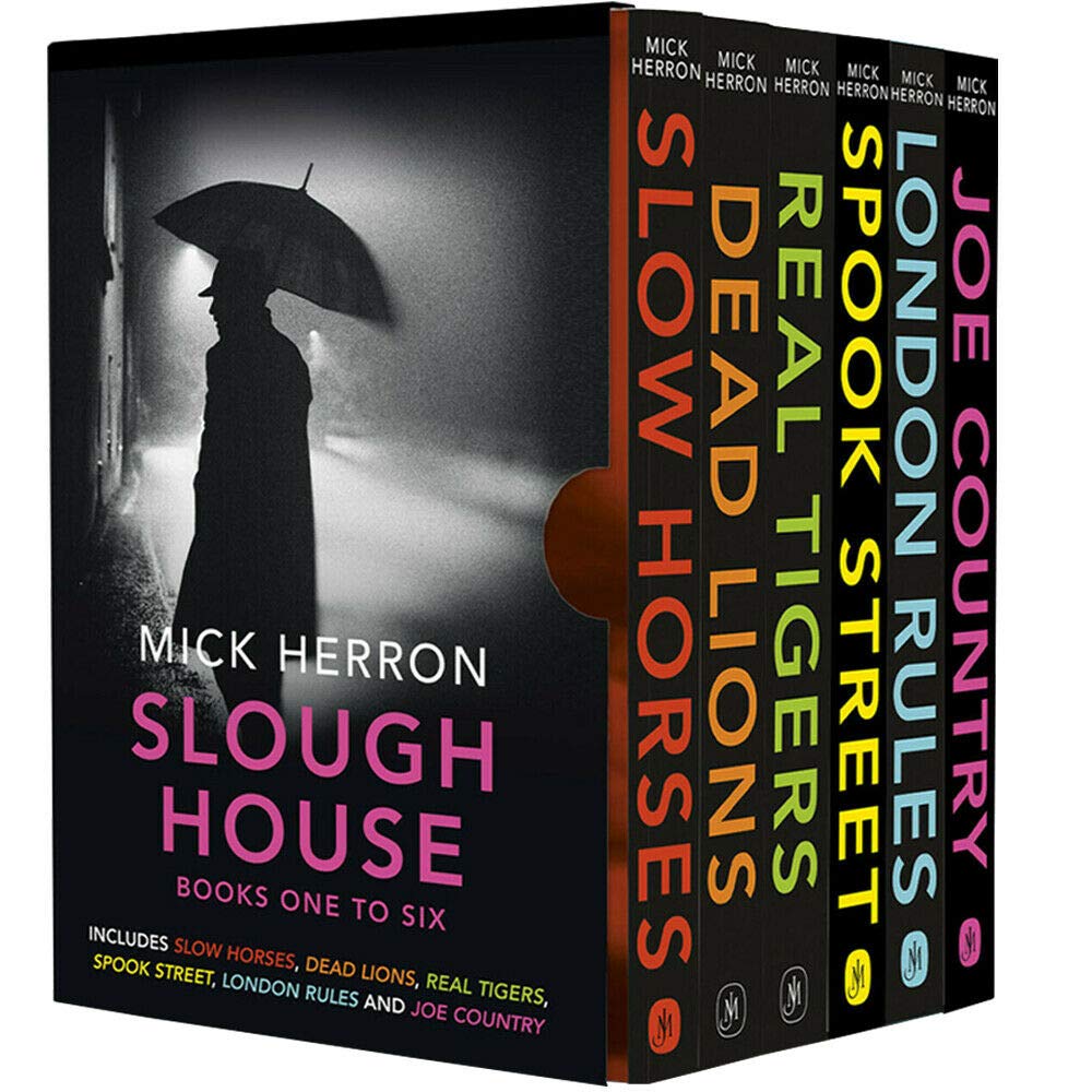 Slough House Thriller Series Books 1 - 6 Collection Box Set by Mick Herron (Slow Horses, Dead Lions, Real Tigers, Spook Street, London Rules & Joe Country)
