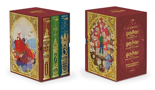 Harry Potter Boxed Set: Harry Potter and the Sorcerer's Stone/Harry Potter and the Chamber of Secrets/And Harry Potter and the Prisoner of Azkaban: Minalima Editions (1-3)