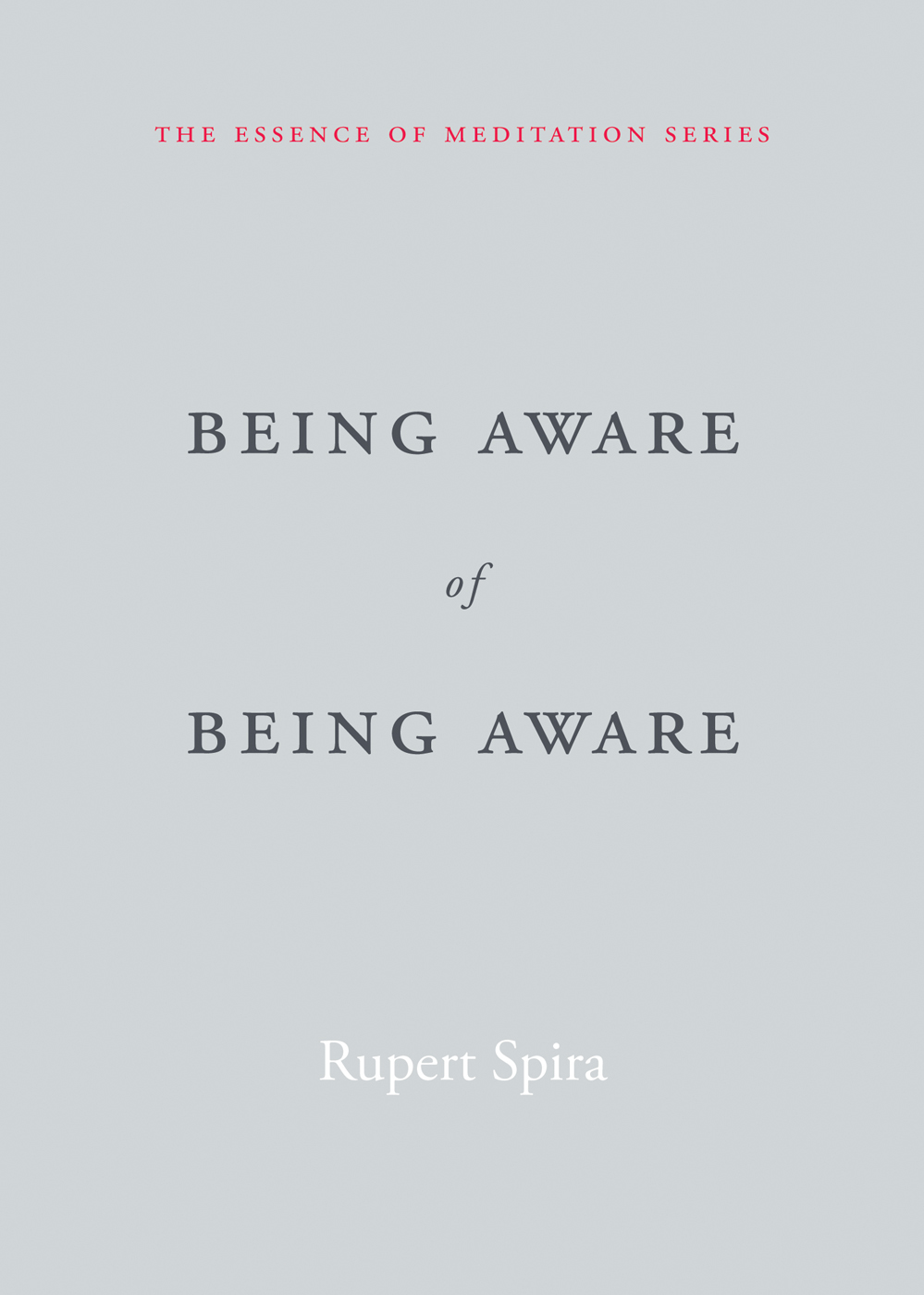 Being Aware of Being Aware: The Essence of Meditation, Volume 1 (Essence of Mediation)