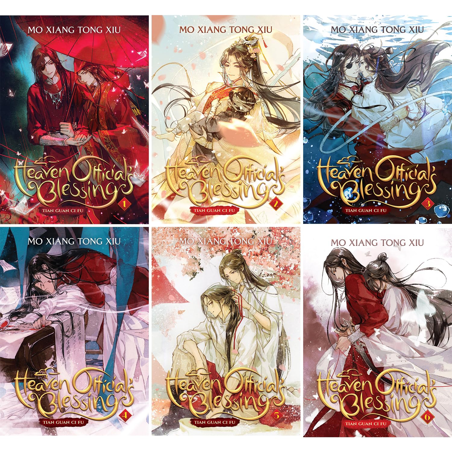 Heaven Official's Blessing: Tian Guan Ci Fu Novel Vol. 1-6 by Mo Xiang Tong Xiu