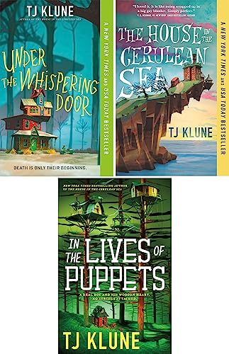 TJ Klune's Best Science Fiction & Fantasy Collection 3-Book-Set: In the Lives of Puppets (Hardcover), under the Whispering Door (Taschenbuch), House in the Cerulean Sea (Taschenbuch)