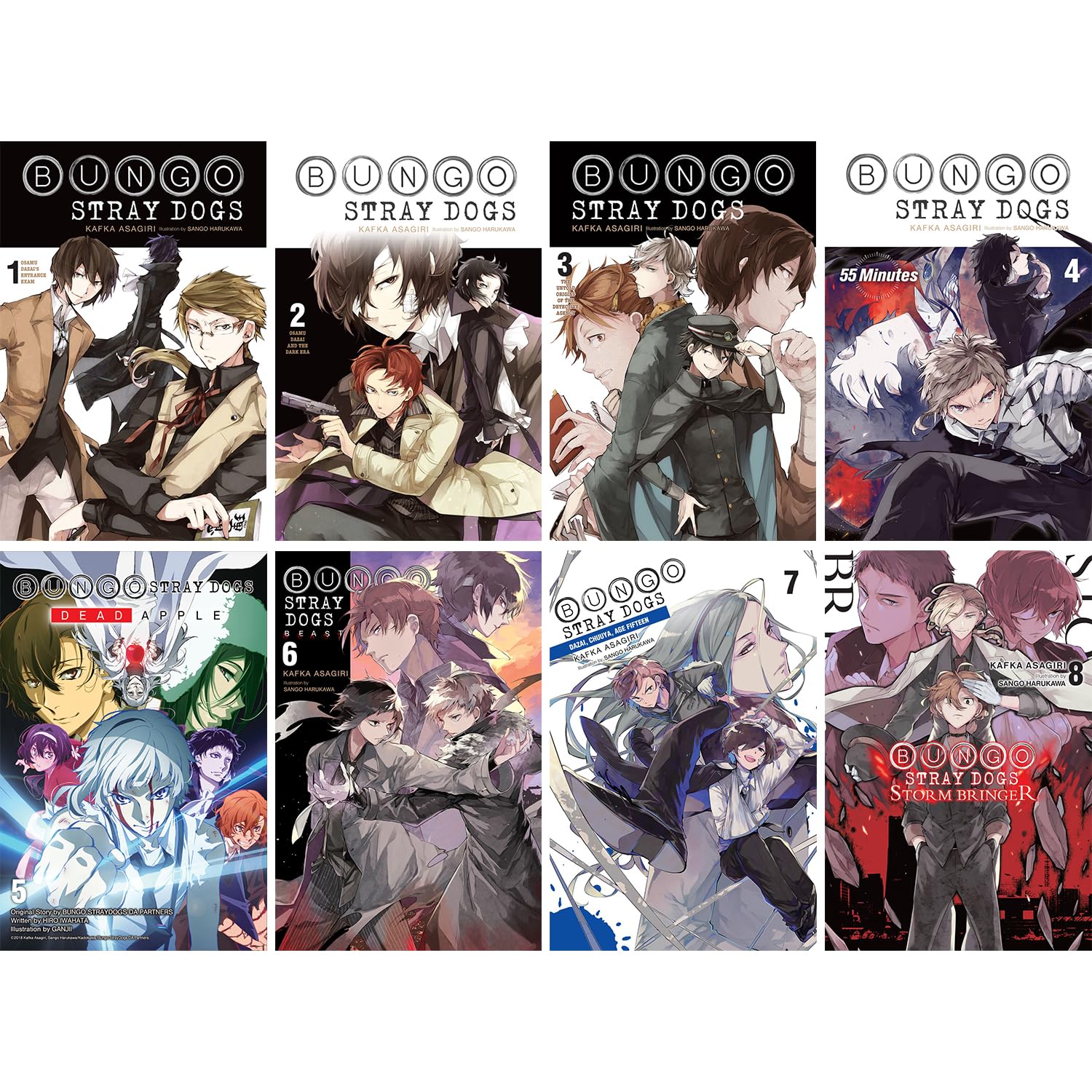 Bungo Stray Dogs Light Novel Set Vol 1-8