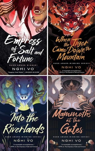 The Singing Hills Cycle Series, The Empress of Salt and Fortune, When the Tiger Came Down the Mountain, Into the Riverlands, Mammoths at the Gates. Set of 4 Books