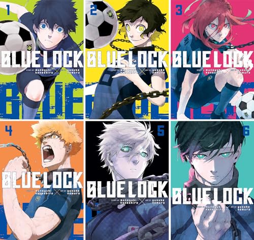 The Blue Lock Series. Vol. 1- Vol. 6 by Muneyuki Kaneshiro