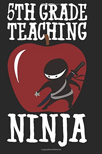 6th Grade Teaching Ninja: Sixth Grade 6x9 120 Page Sports Journal Lined Paper, Diary, Notebook