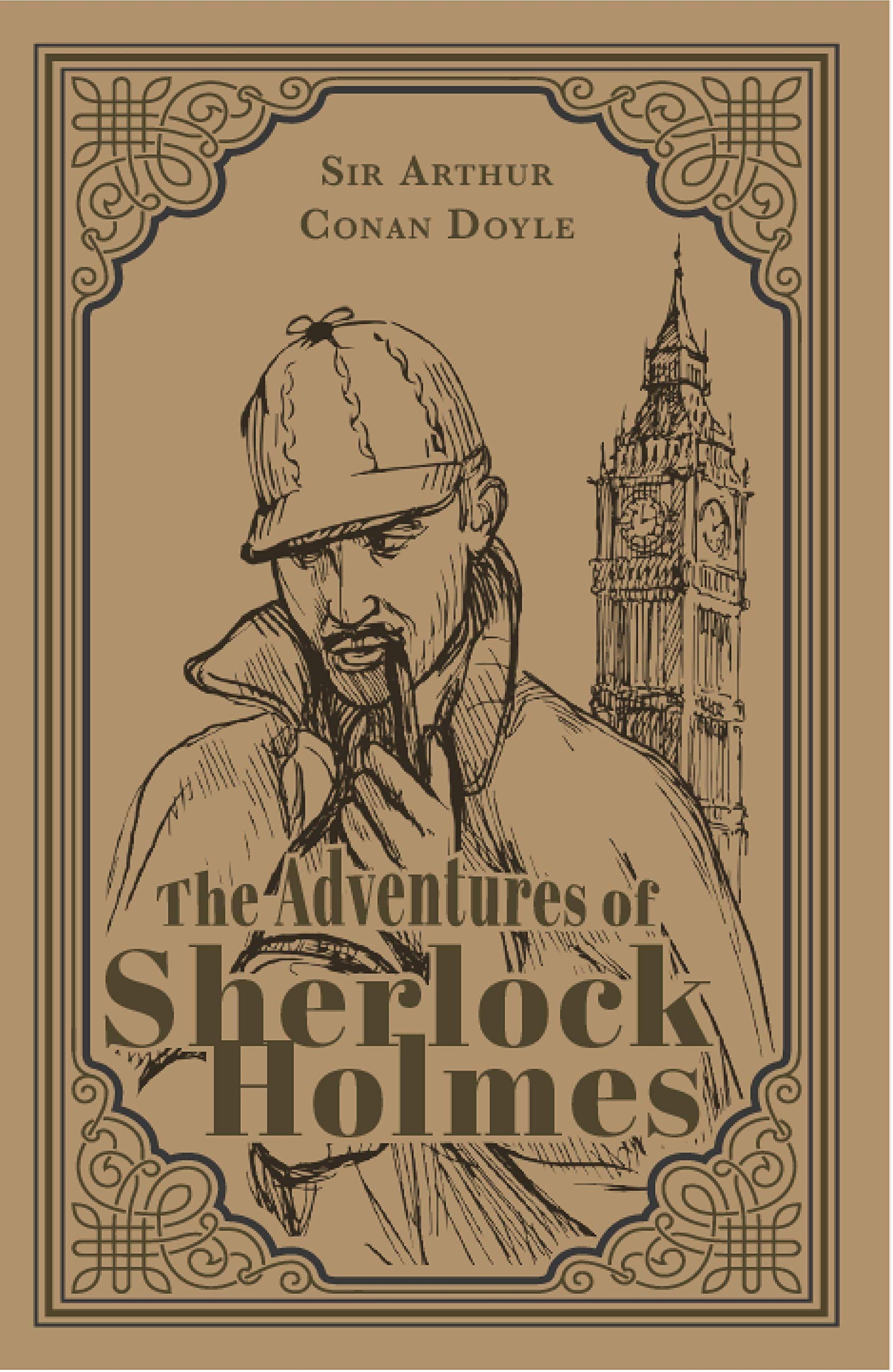 The Adventures of Sherlock Holmes; Sir Arthur Conan Doyle Classic Novel, (Mystery, Crime Solving), Ribbon Page Marker, Perfect for Gifting