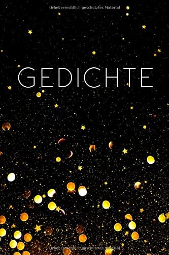 Gedichte: Notizbuch für Gedichte Prosa zum selbst schreiben Einschreibebuch eigene Gedanken Worte Tagebuch ca. A5 Softcover Sterne Design