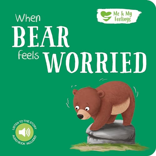 ME AND MY FEELINGS SQUARE BOARD BOOK - WHEN BEAR FEELS WORRIED