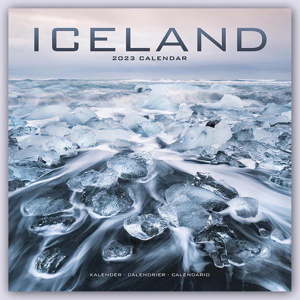 Iceland – Island 2023 – 16-Monatskalender: Original Avonside-Kalender [Mehrsprachig] [Kalender] (Wall-Kalender)