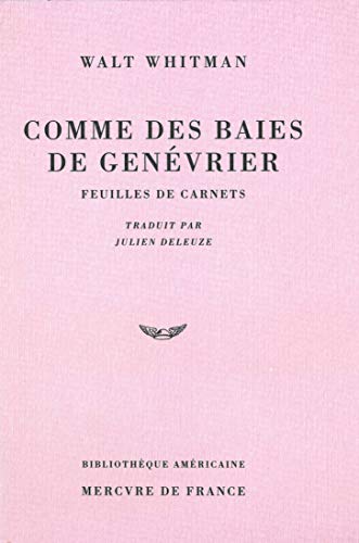 Comme des baies de genévrier: Feuilles de carnets