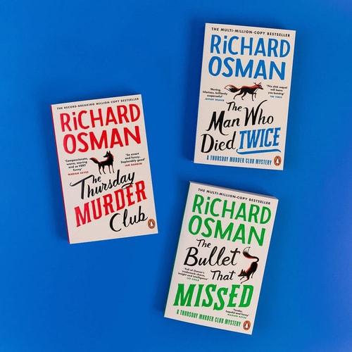 Thursday Murder Club, The Man Who Died Twice, The Bullet That Missed 3 Book Set Collection