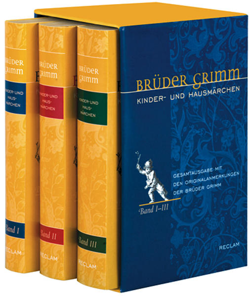 Brüder Grimm: Kinder- und Hausmärchen. Gesamtausgabe in 3 Bänden mit den Originalanmerkungen der Brüder Grimm.: Ausgabe letzter Hand mit den ... in allen Auflagen veröffentlichter Märchen