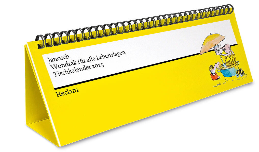 Janosch: »Wondrak für alle Lebenslagen« (Tischkalender 2025). Mit Zitaten und Illustrationen von Janosch: Praktischer Tischkalender mit Spiralbindung, ... für alle Fans von Janosch und Wondrak