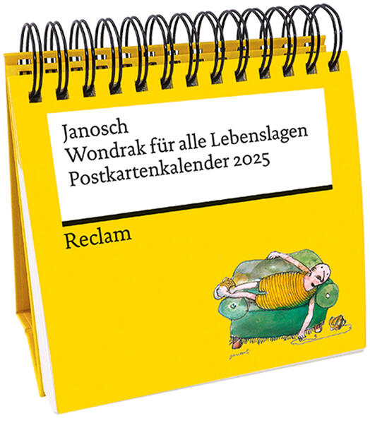 Janosch: »Wondrak für alle Lebenslagen« (Postkartenkalender 2025) | Mit Zitaten und Illustrationen von Janosch: Aufstellkalender mit Spiralbindung und ... | Für alle Fans von Janosch und Wondrak