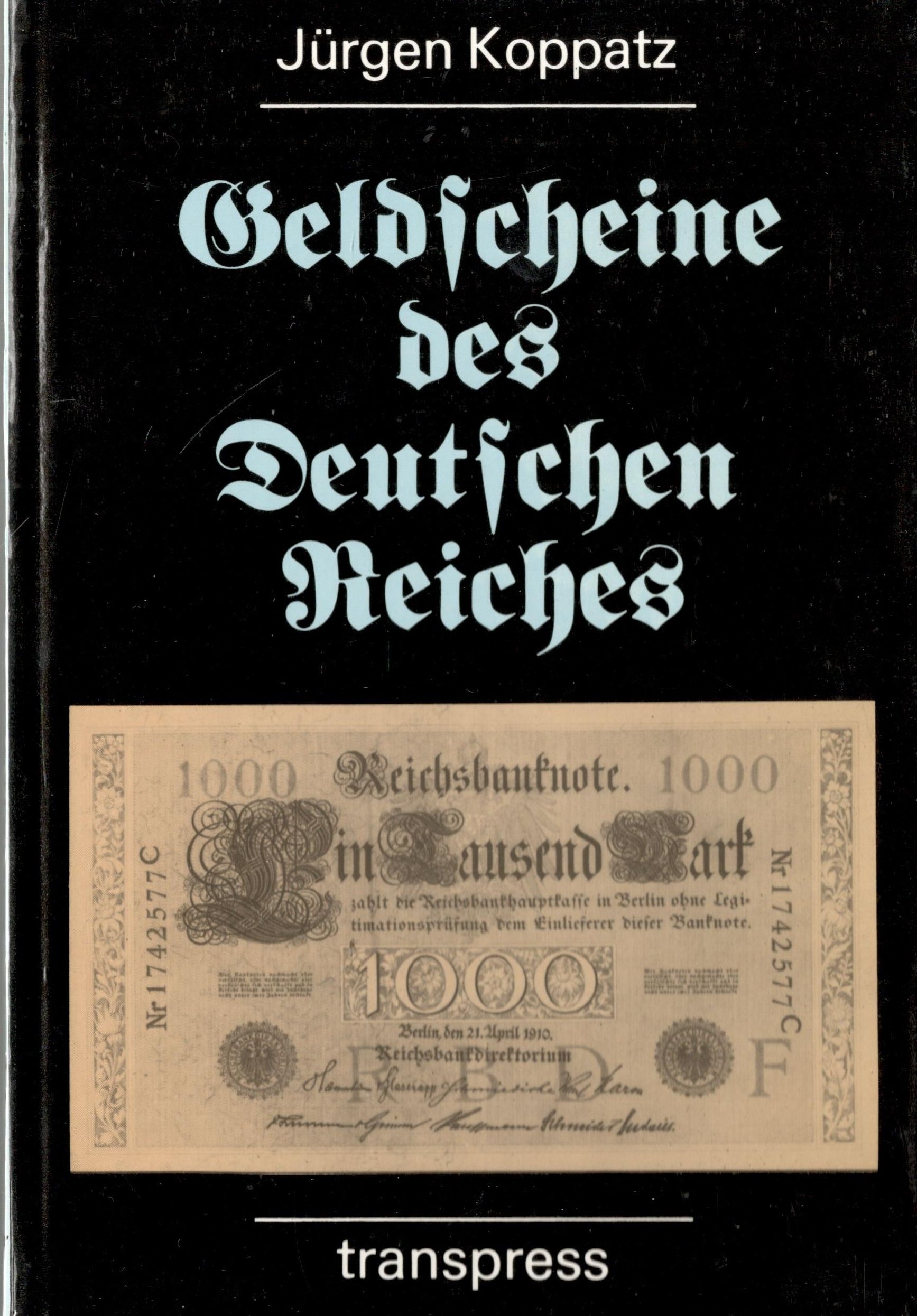 Geldscheine des deutschen Reiches
