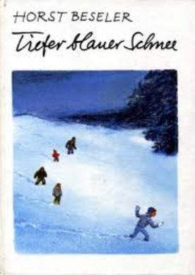 Tiefer blauer Schnee