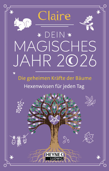Dein magisches Jahr 2026: Das Geheimnis der Bäume – Hexenwissen für jeden Tag - Taschenkalender, durchgehend farbig, mit Lesebändchen – 10,0 x 15,5 cm