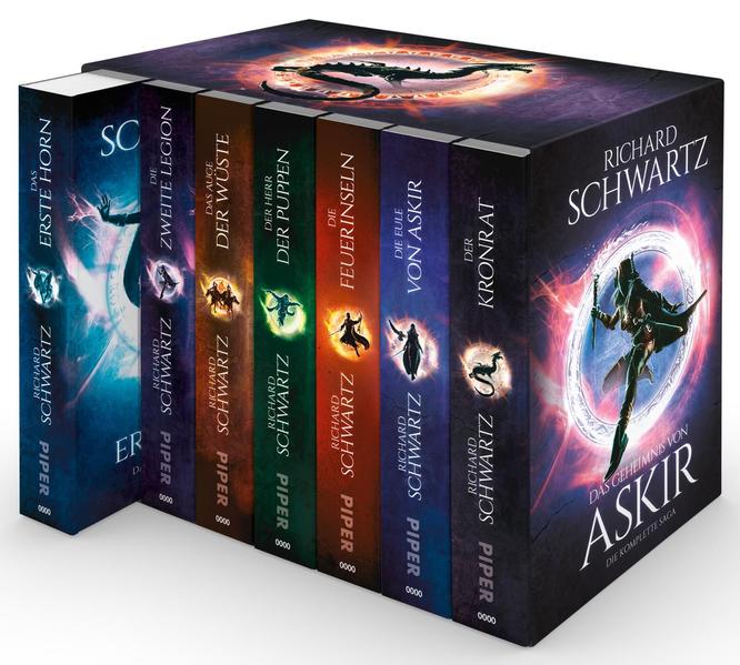 Askir: Alle sieben Bände von »Das Geheimnis von Askir« im Schuber