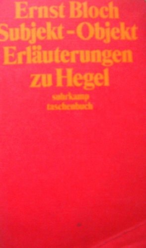 Subjekt-Objekt: Erläuterungen zu Hegel