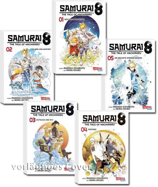 Samurai8 Komplettpack 1-5: The Tale of Hachimaru | Futuristische Manga-Action des Naruto-Schöpfers (Samurai8: The Tale of Hachimaruden)