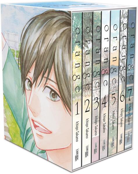 Orange, Bände 1-7 im Sammelschuber mit Extras: Die komplette Mystery-Romance-Manga-Serie über warnende Briefe aus der Zukunft – inklusive Abschlussband